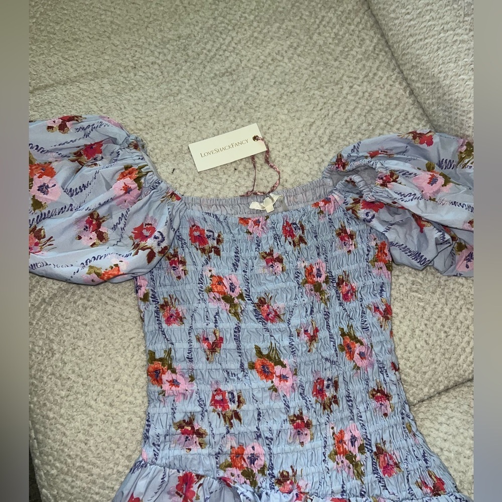 NWT LoveShackFancy Asa Dress LAVENDER MOON - SIZE XS - Picture 5 of 7